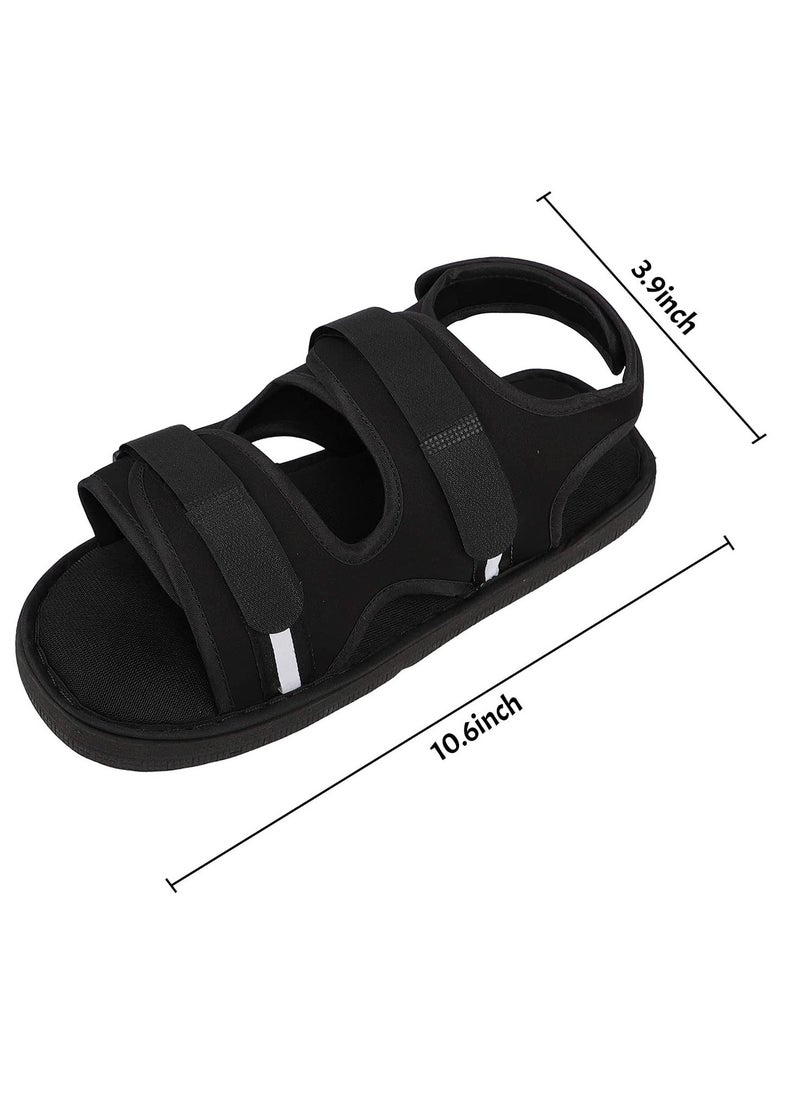 Post Op Shoe with Waterproof Leg Cast Cover, Adjustable Walking Boot Recovery Plaster Shoe Cover Medical Boot for Foot Injuries Sprained Ankle Broken Foot Toe Post Surgery Kids Women Men, M Size - Image 3