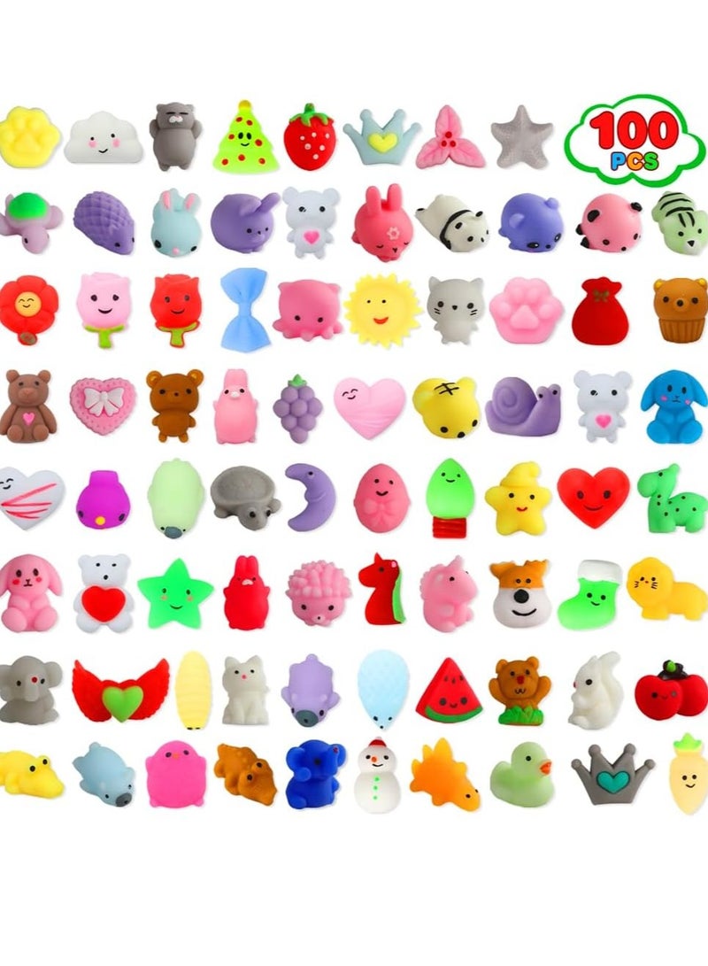 general 100 Pack Squishies Toys, Tiny Mochi Squishy Fidget Toys Random Bulk Party Favors for Kids 4- 8 8-12 Goodie Bag Pinata Stocking Stuffers Classroom Prizes Treasure Box Egg Fillers Girls - Image 1