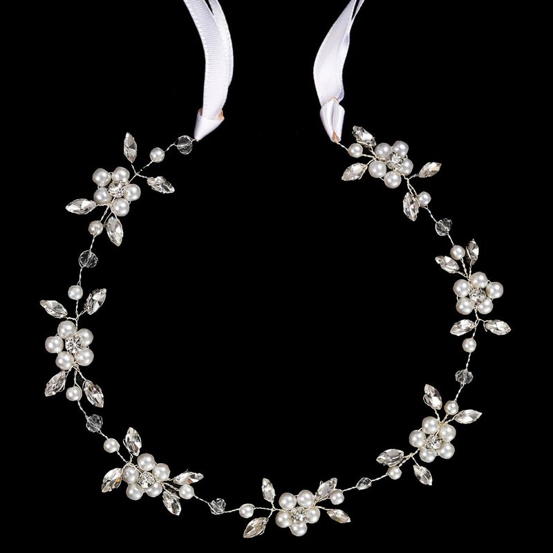 Papoopy Flower Girl Headpiece for Wedding, First Communion, Bridal, Hair Accessories for Party, Birthday - Image 1