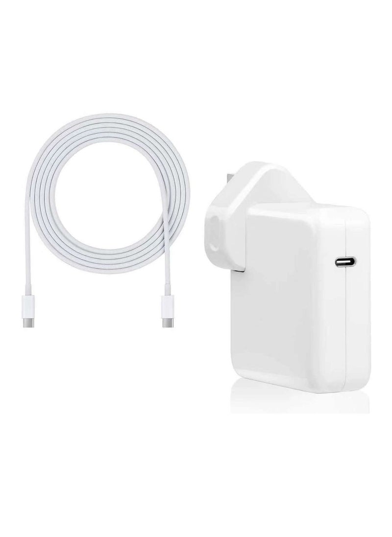 Generic - Mac Book Pro Charger 96W USB C Fast Charger Power Adapter Compatible with New MacBook Air 13 Inch & MacBook Pro 16/15/14/13 Inch 2021 2020 2019 2018 6.6ft USB C to C Charge Cable - Image 1