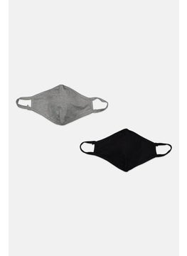 Women 2 Piece Face Mask, Black