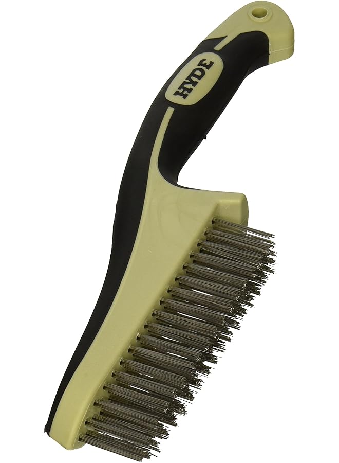 هايد 181348 46842 فرشاة سلكية من الفولاذ المقاوم للصدأ ذات ملف تعريف ضيق 11 بوصة Maxxgrip Pro - Image 1