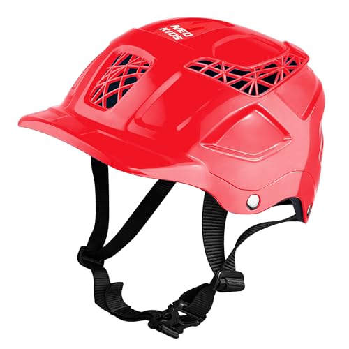 Jaspo Neo Kids Cycling Adjustable Multisport Helmet for Skateboarding & Skating Suitable for Kids, Boys and Girls Up to 14 Years– Made in India (Red) - Image 1