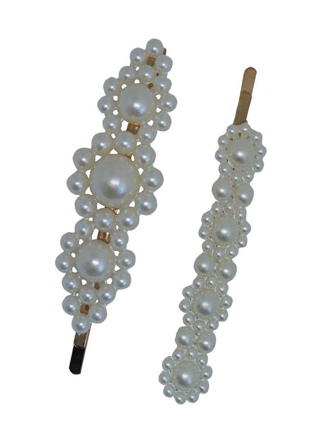 FOK 5 Pcs Pearl Stylish Hair Barrettes Design Hair Styling Clip Pin For Girls & Women - Image 5