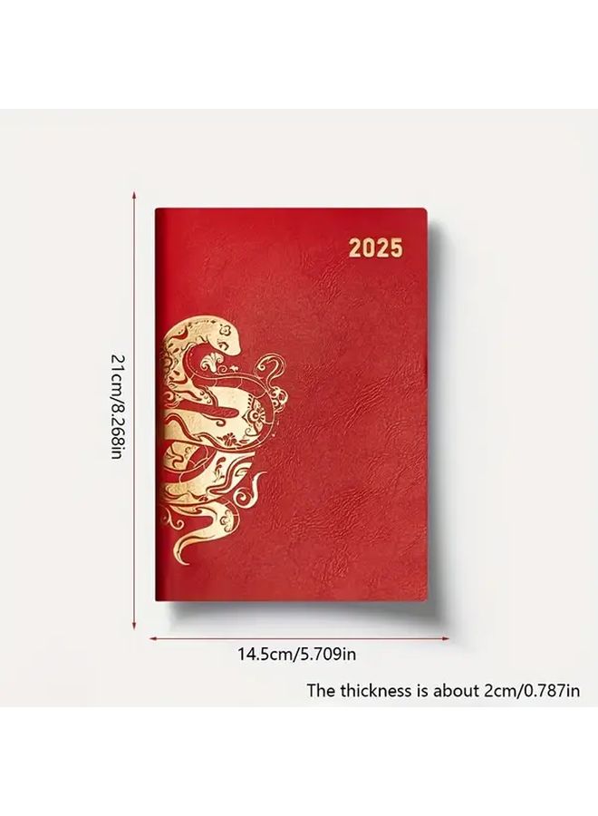 A5 Lunar New Year Snake Notebook Soft Cover Type B Red Golden Gift - Image 2