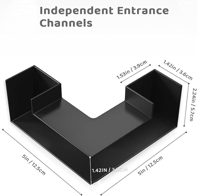 Fishtank Corner Ornament Tunnel Fish Shrimp Hideouts Shelter Tunnel Cave for Home Use Aquarium Landscape Supply Aquarium Cave - Image 3