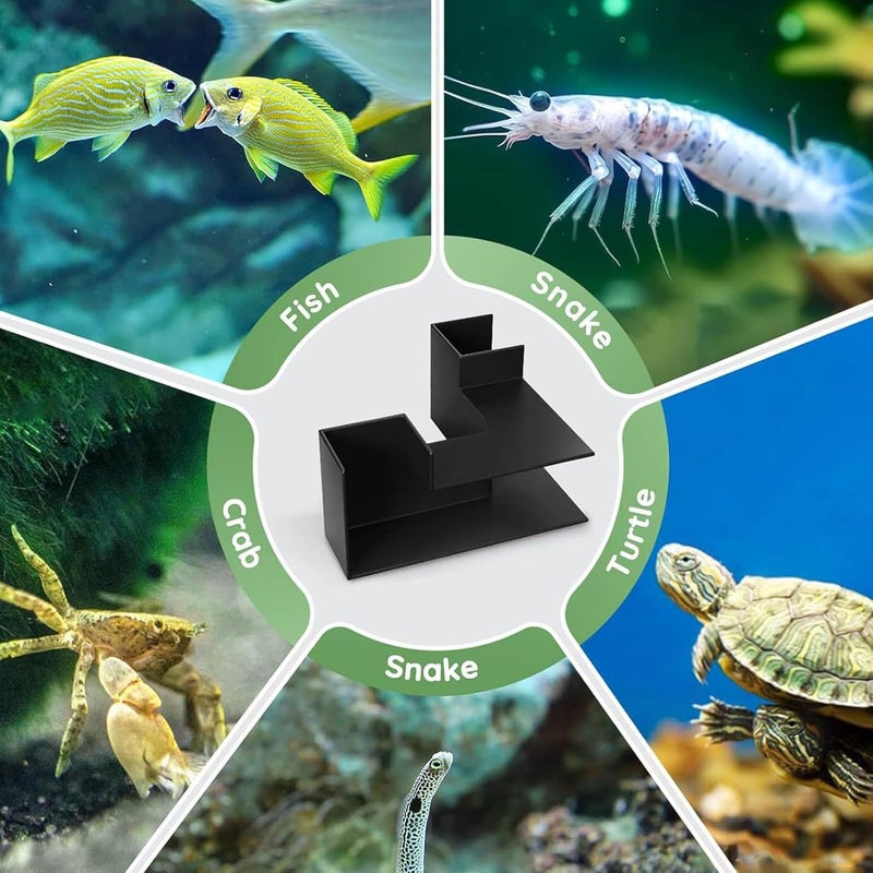 Fishtank Corner Ornament Tunnel Fish Shrimp Hideouts Shelter Tunnel Cave for Home Use Aquarium Landscape Supply Aquarium Cave - Image 2