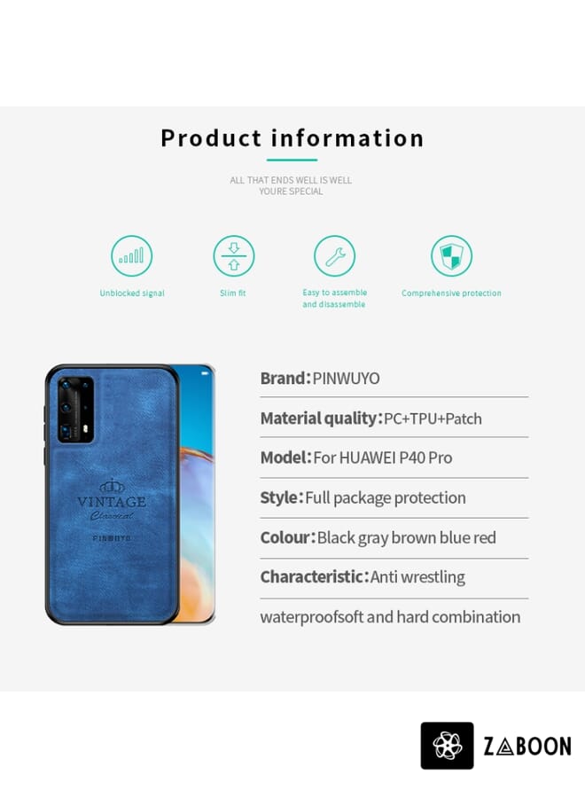 Zaboon Protective Case Cover For Huawei P40 pro / P40pro+ PINWUYO Zun Series PC + TPU + Skin Waterproof And Anti-fall All-inclusive Protective Shell - Image 4
