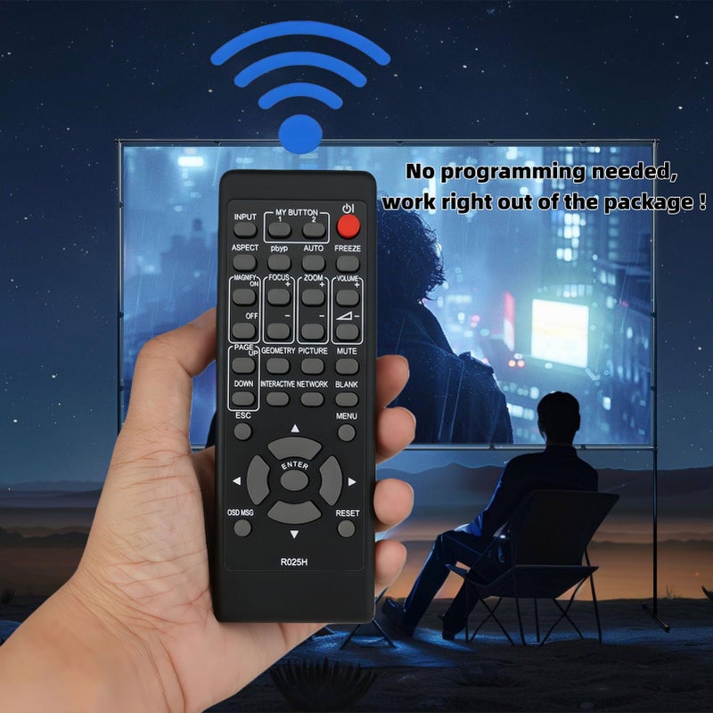 Kassionel جهاز تحكم عن بعد بديل R025H لجهاز عرض LCD من هيتاشي CP-WX8255 CP-WX8240 CP-X8160 CP-X8150 CP-SX8350 CP-WU8450 CP-WU8440 CP-X8160 CP-WU8450 CP-WU8440 CP-WX8255 CP-WX8240 CP-SX8350 CP-WX5500 - Image 3