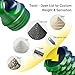 Omilly 2 Pack Little Ouchies Pain Fidget Toy with Adjustable Weight Carabiner 3D Printed Spiky Sensory Keychain for Anxiety Relief and Focus Portable Stress Relief Tool for Adults Teens Skin Picking - Image 4
