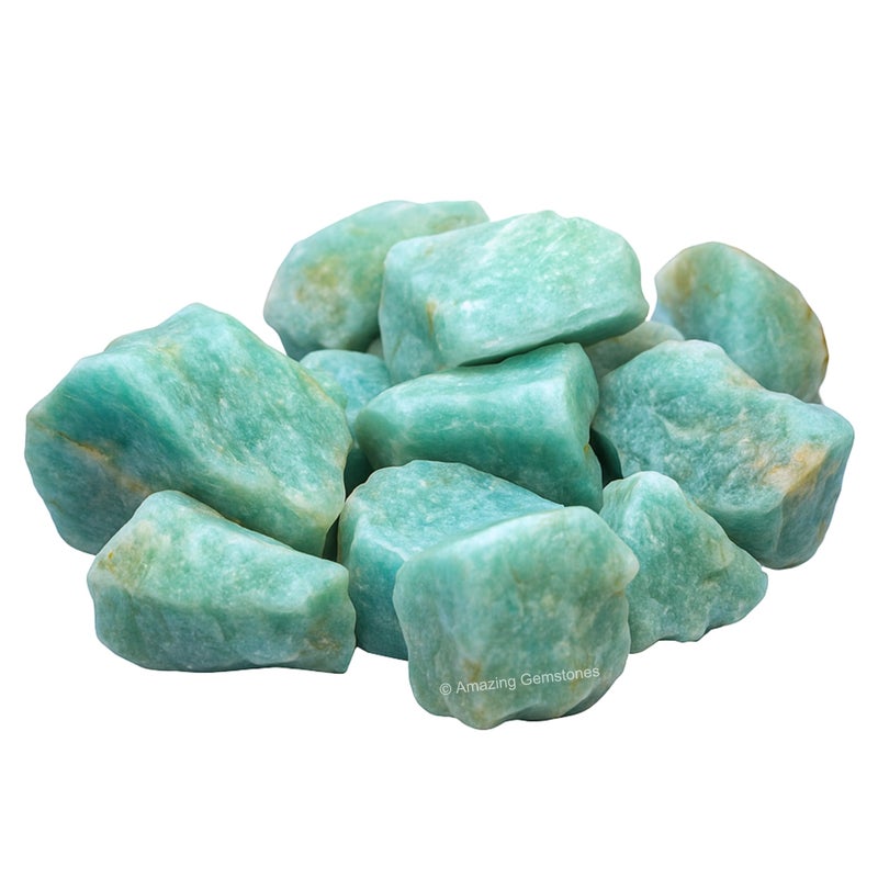 Amazing Gemstone Aquamarine Raw Crystals and Healing Stones, Natural Rocks for Tumbling - DIY Raw Stones and Crystals, 2 Pieces - Image 3