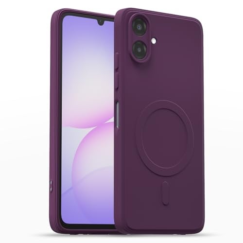 Pikkme Back Cover for Samsung Galaxy F70e 5G | M07 | F07 | A07 | A07 5G Soft Matte Silicone Mag-Safe Design (Mag-Safe Not Support) Camera Protection | Slim Fit Bumper Cover (Purple) - Image 1