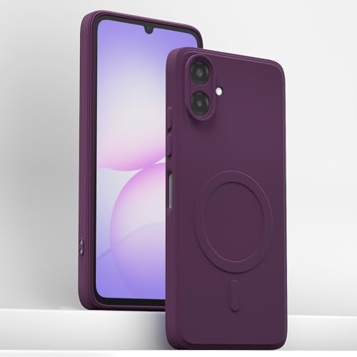 Pikkme Back Cover for Samsung Galaxy F70e 5G | M07 | F07 | A07 | A07 5G Soft Matte Silicone Mag-Safe Design (Mag-Safe Not Support) Camera Protection | Slim Fit Bumper Cover (Purple) - Image 2