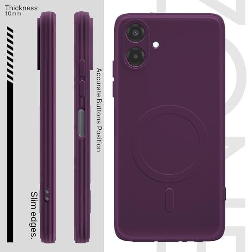 Pikkme Back Cover for Samsung Galaxy F70e 5G | M07 | F07 | A07 | A07 5G Soft Matte Silicone Mag-Safe Design (Mag-Safe Not Support) Camera Protection | Slim Fit Bumper Cover (Purple) - Image 3
