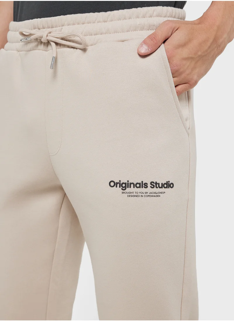 جاك اند جونز Drawstring Cuffed Sweatpants