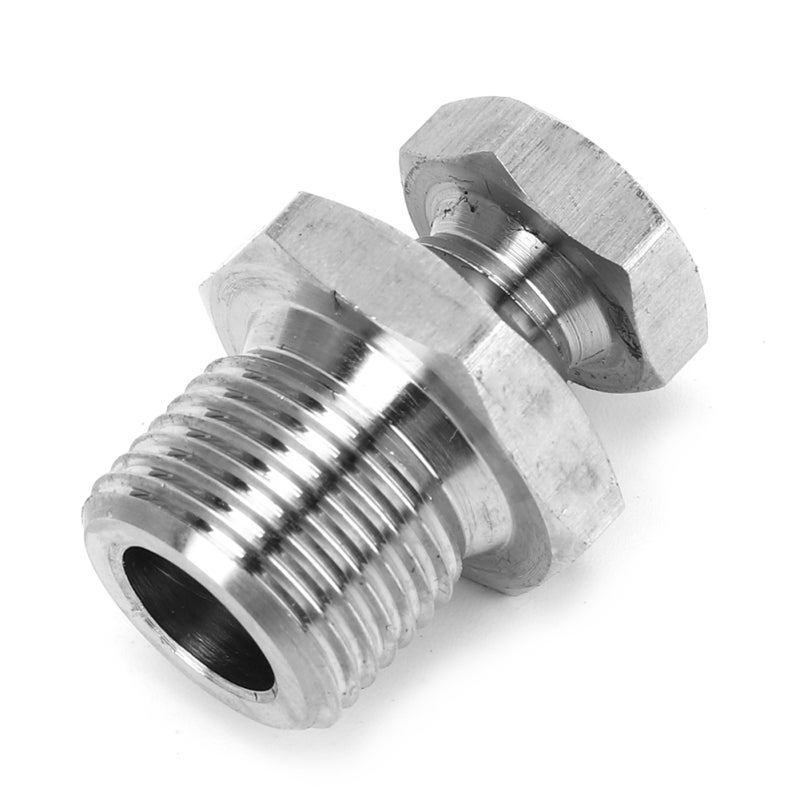 محول مستشعر الأكسجين O2 Bung M18 × 1.50 إلى M12 × 1.25 من الفولاذ المقاوم للصدأ - وصلة قابلة للفك مانعة للتسرب لنظام عادم نيسان SR20DET - Image 3
