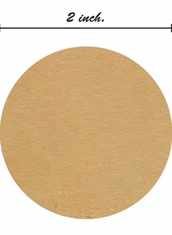 Hybsk 2 Inch Round Kraft Paper Sticker Packaging Seals Crafts Wedding Favor Tag Toppers Labels 300 Total Per Roll (2") - Image 5
