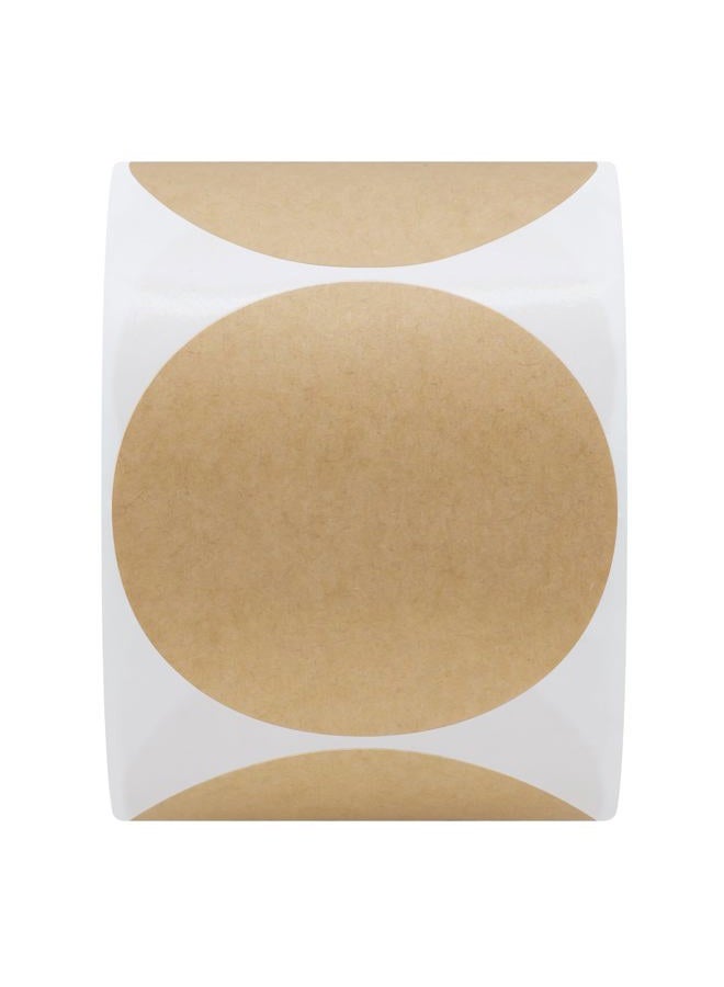 Hybsk 2 Inch Round Kraft Paper Sticker Packaging Seals Crafts Wedding Favor Tag Toppers Labels 300 Total Per Roll (2") - Image 3