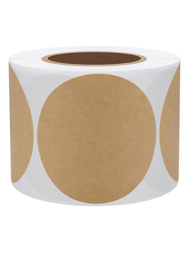 Hybsk 2 Inch Round Kraft Paper Sticker Packaging Seals Crafts Wedding Favor Tag Toppers Labels 300 Total Per Roll (2") - Image 2