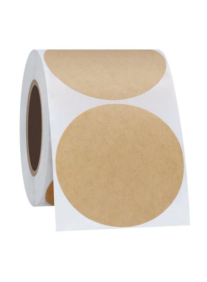 Hybsk 2 Inch Round Kraft Paper Sticker Packaging Seals Crafts Wedding Favor Tag Toppers Labels 300 Total Per Roll (2") - Image 4