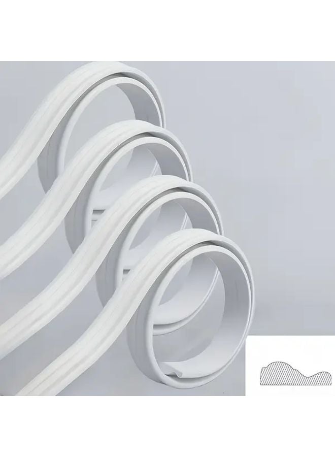 2 Rolls PVC Self Adhesive Decorative Strips 100cm Soft Bendable Wall Floor Cabinet - Image 2