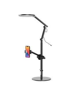 upergo UPERGO LT-1DS Selfie Light Live Stand With Phone & Tablet Holder - Black  - Image 1