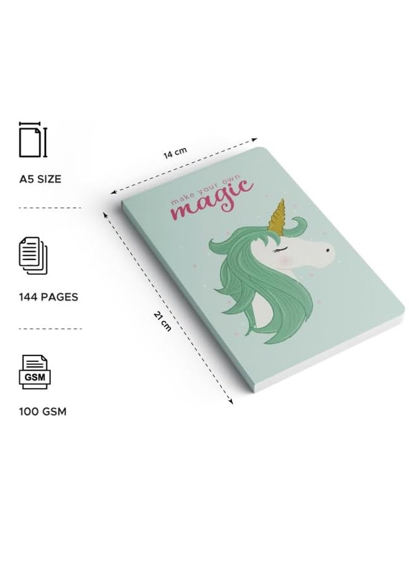 FACTOR NOTES A5 Size Plain Notebook 100gsm Thickness 144 Pages  - Image 2