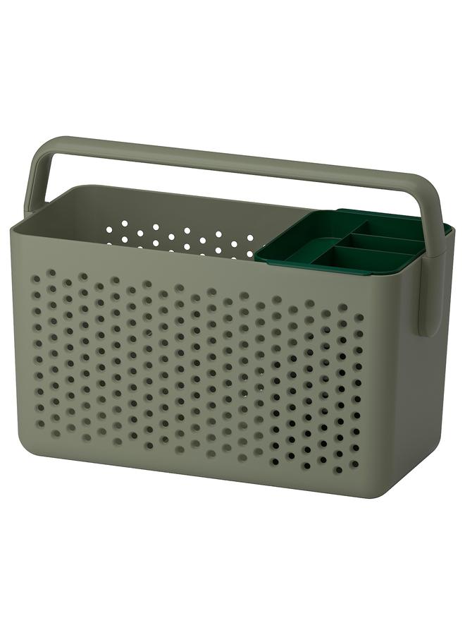 erorex Storage Basket, Grey-Green, 35X17X25 Cm  - Image 1