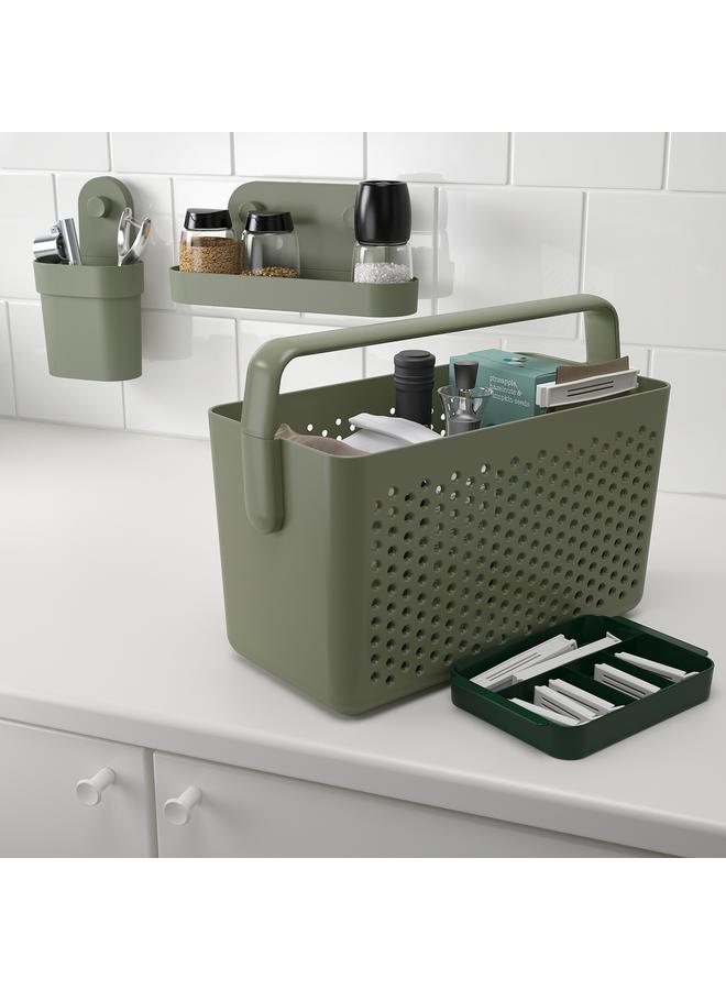 erorex Storage Basket, Grey-Green, 35X17X25 Cm  - Image 4