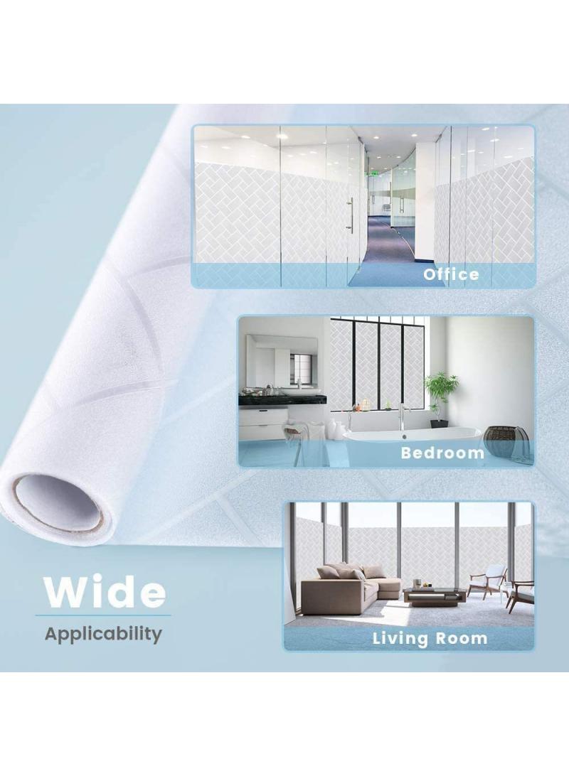 Y&D Window Film Decorative Privacy No Glue Glass Sticker For Door Home House Ofiice Heat Control Anti UV 60 x 200 cm  - Image 2