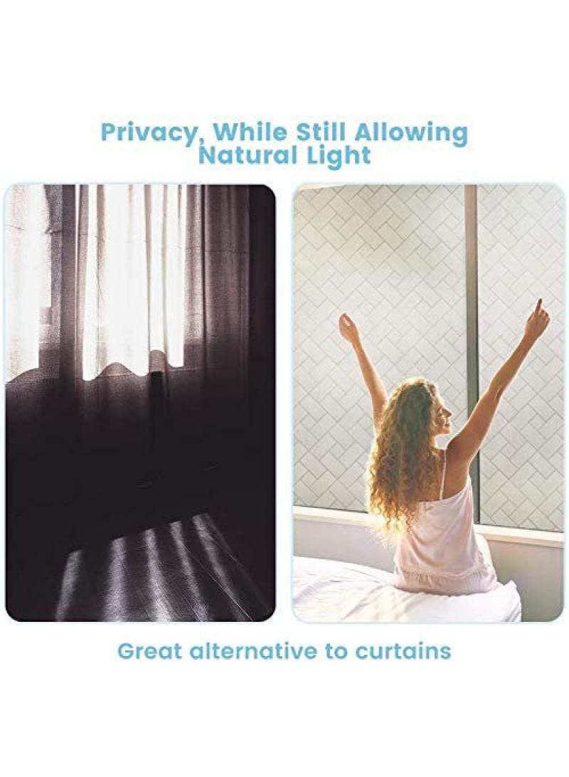 Y&D Window Film Decorative Privacy No Glue Glass Sticker For Door Home House Ofiice Heat Control Anti UV 60 x 200 cm  - Image 5