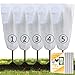 KONIGEEHRE KONIGEEHRE Upgraded Version 5 Packs Plant Freeze Protection Covers 32 x 47 Inch Winter Shrub Cover Tree Frost Blanket  - Image 2