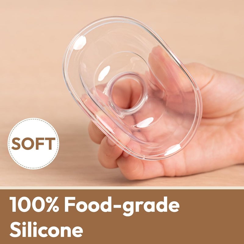 NCVI Manual Breast Pump for Breastfeeding Small Nipple 20mm Silicone Soft Flange Single Hand Held Pump Breast Milk 4oz BPAFree with Two Kinds of Suction Adjusted Suitable for 17181920mm Nipples - Image 2