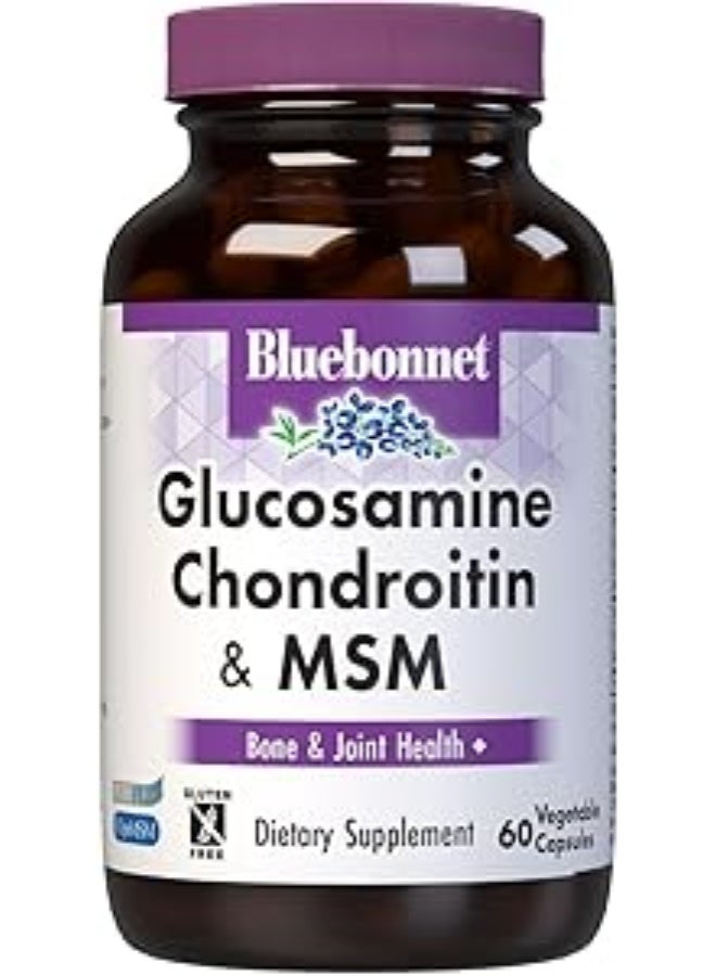 Blue Bonnet بي بي جلوكوزامين + كوندرويتين + إم إس إم 60 كبسولة #1117 - Image 1