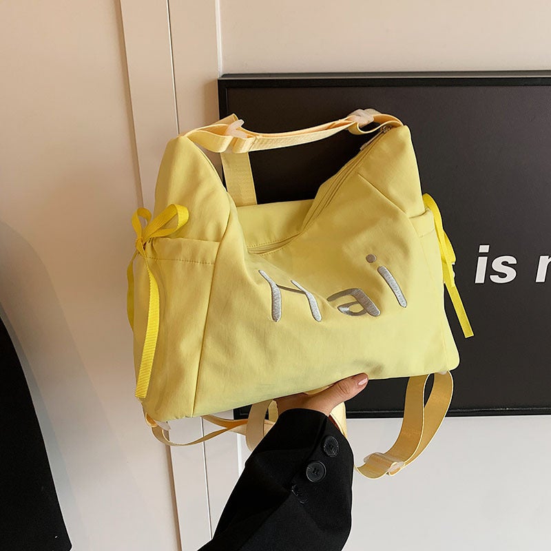 Women's Korean Style Nylon Tote Shoulder Bag Large Capacity 2026 Campus Casual - Image 2