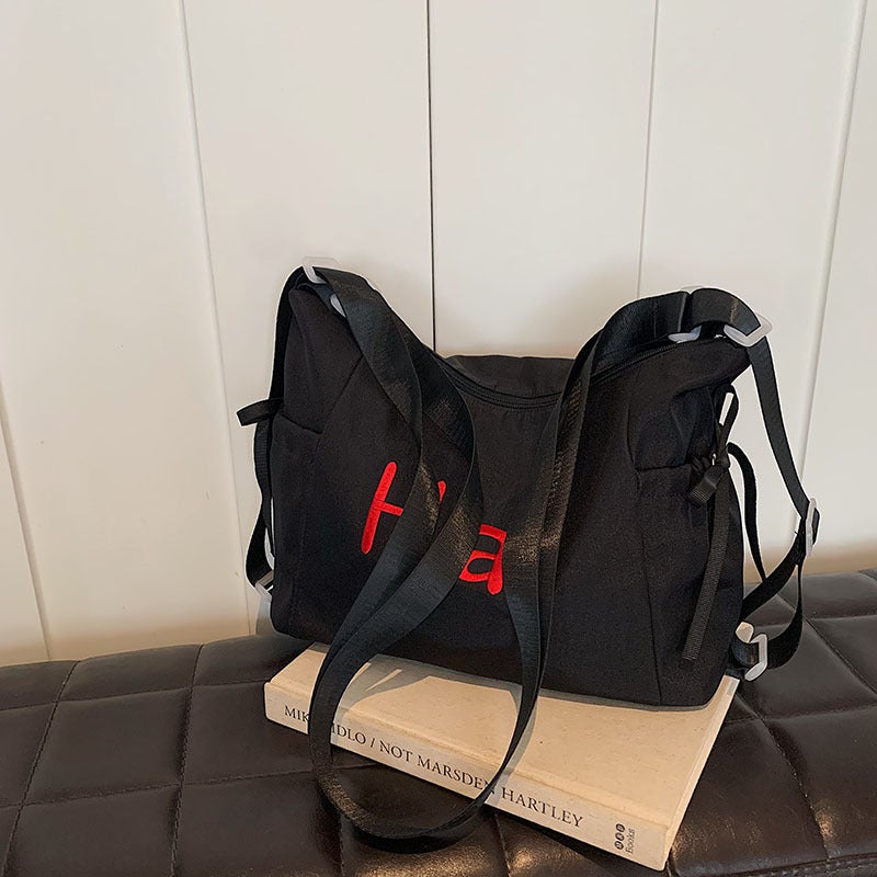 Women's Korean Style Nylon Tote Shoulder Bag Large Capacity 2026 Campus Casual - Image 4