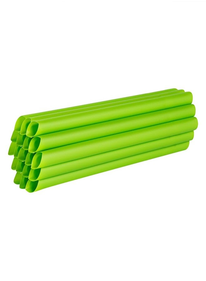 Restaurantware-Basic Nature 9.1 Inch Disposable Boba Straws, 100 Sustainable Straws - Wider Mouth, Doesn't Alter Flavors, Green PLA/PBAT Straw, For Hot And Cold Drinks - Image 2