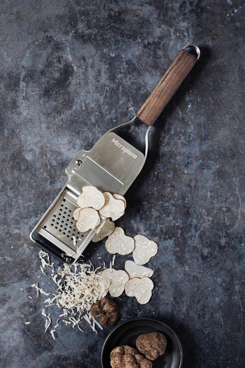 Microplane Truffle Slicer with fine Blade for Truffle, Hard Cheese, Garlic and Mushrooms with Stainless Steel Blades - Made in USA - Image 2