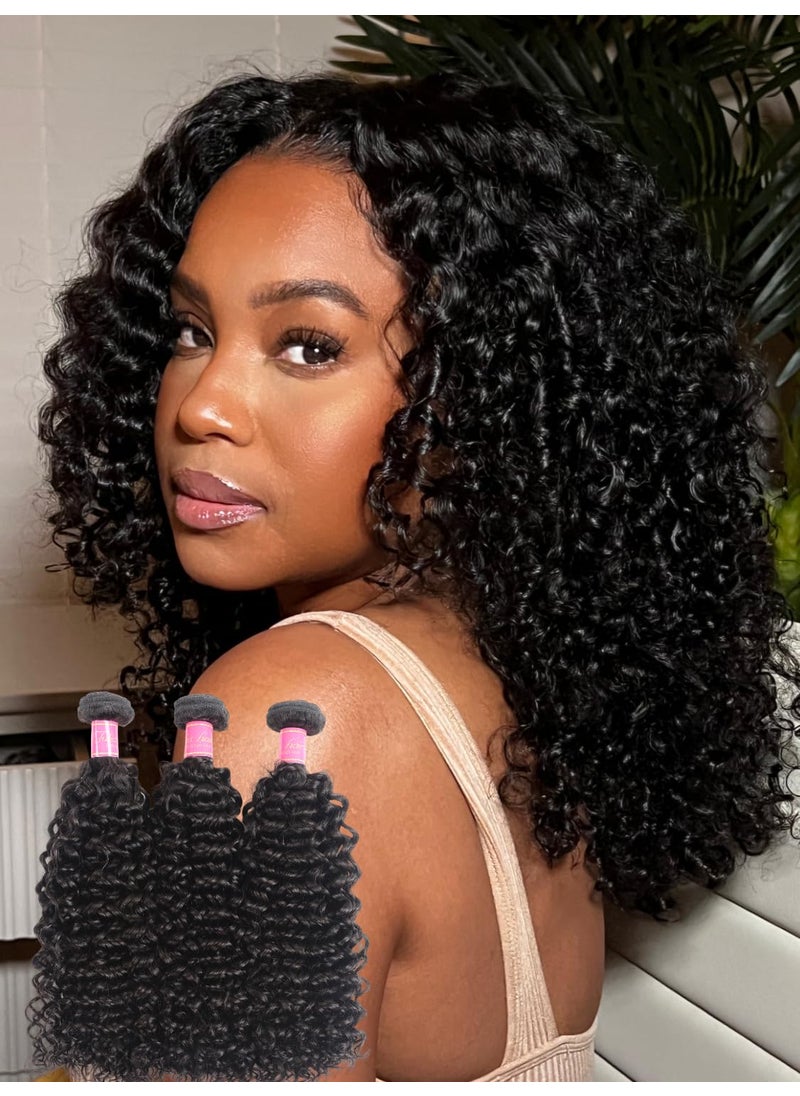 Julia Hair - ALI JULIA Hair 3pack Bundles 10A Malaysian Virgin Curly Hair Weft Unprocessed Human Hair Weft Extensions Natural Color 12 14 16 inch - Image 1