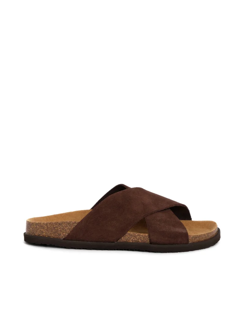 Scholl SANDALS DARK BROWN LEON