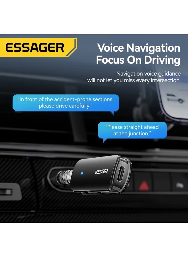 Essager Multifunctional Bluetooth 5.3 Adapter 3.5mm Jack Aux Wireless Adapter Stereo for Earphones Phones TV Car Audio Receiver - Image 4