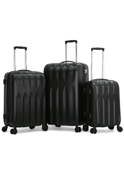 GIORDANO Giordano Hardside Luggage Trolley  3 PCS Set ,Black