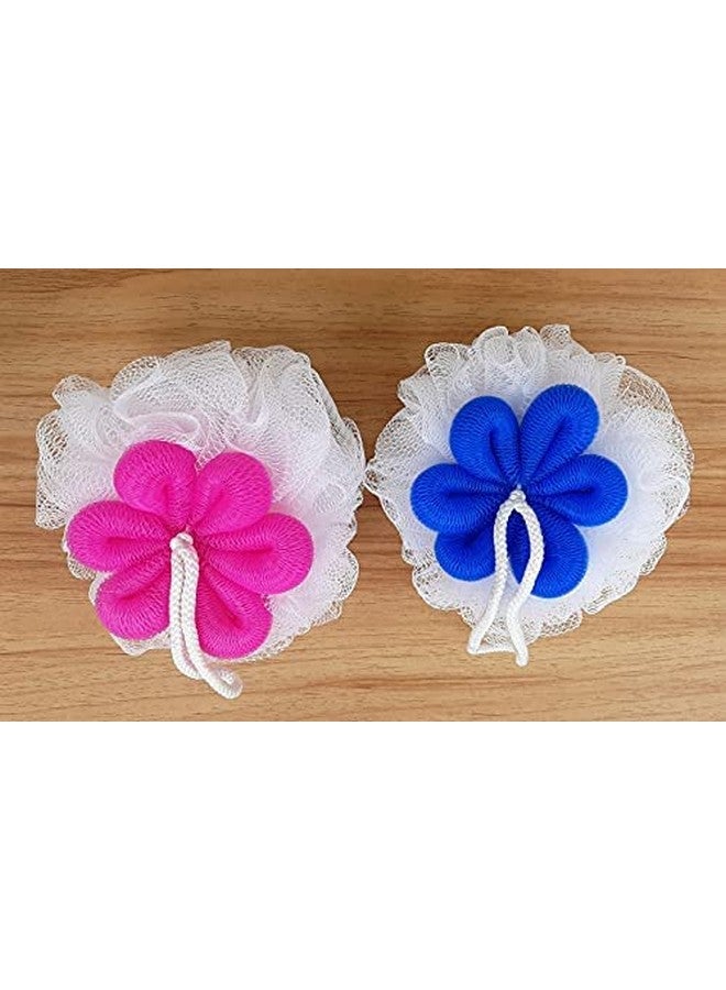 Indiginous Luxury Bathing Round Loofah for Men and Women | Body Sponge, loofah body scrub for bath | Bath Loofah Sponge Scrubber Exfoliator for High Lather Cleansing (Pack of 2 For Couple) - Image 1