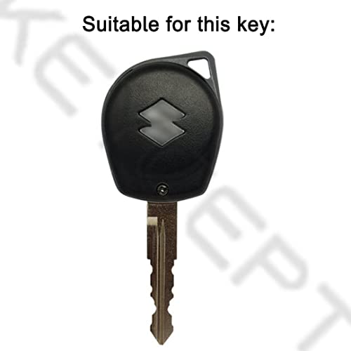 KEYCEPT TPU Leather Key Cover Suitable with Swift|Ertiga|Balen|WagonR|Brezza|Scross|Celerio|Fronx|XL6|Ciaz|Alto K10|S Presso|Ignis|Grand Vitara|Dzire|Jimny 2B Remote Key. (Keychain 1, Silver) - Image 2
