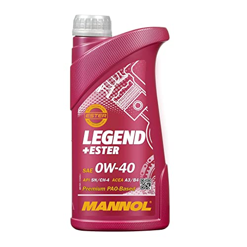 MANNOL Legend+Ester 0W-40 Full Synthetic Motor Oil, 1 Quart - Image 1