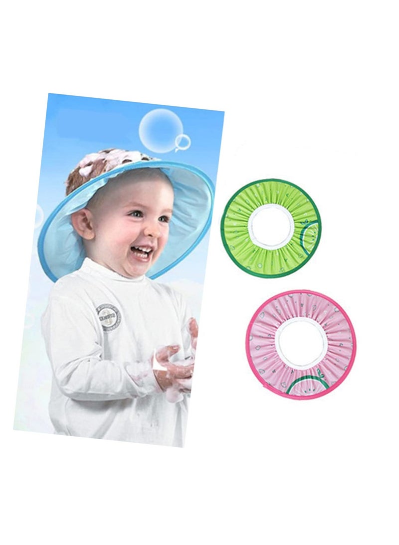 Baby Bath Cap, Suitable For Sun Protection, Bathing, Hair Cutting, Waterproof Ear Protection Baby Adjustable Shampoo Cap (Bee) - Image 3