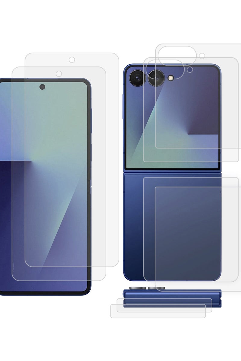 2Packs Dual Guard Ceramic Screen Protector for Samsung Galaxy Z Flip 7 – Full Inner & Outer Display PET Protection - Image 1