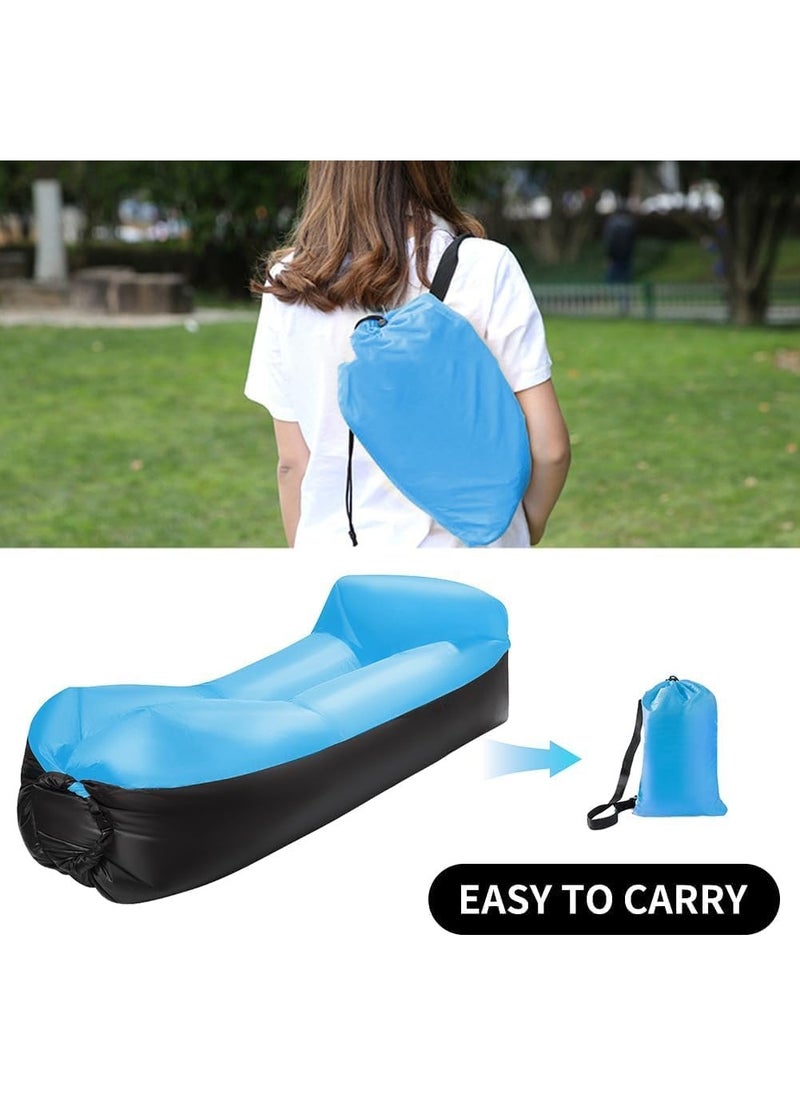 Meetion Inflatable Couch for Camping, Portable Waterproof Anti Air Leaking Inflatable Lounge Chair,Air Sofa for Travelling,Camping,Beach Parties, Picnic  - Image 4