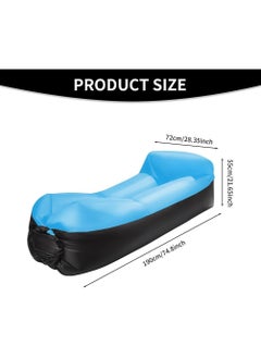 Meetion Inflatable Couch for Camping, Portable Waterproof Anti Air Leaking Inflatable Lounge Chair,Air Sofa for Travelling,Camping,Beach Parties, Picnic  - Image 3