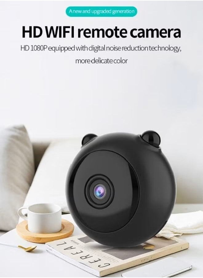 Generic A12 Mini Camera HD 4k Sensor Night Vision Camcorder Wireless WIFI Panda-shaped Home Monitor camera  - Image 5
